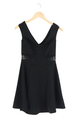 ASOS Damen Cocktailkleid Schwarz Gr. 38/M Elegant Cut-Outs Party Festlich