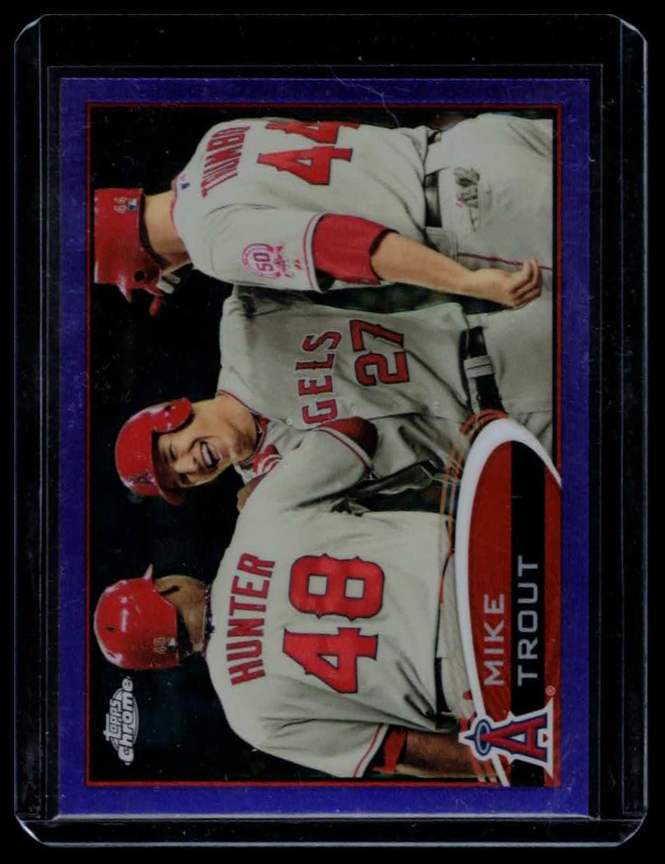 2012 Topps Chrome #144 Mike Trout Purple Refractors