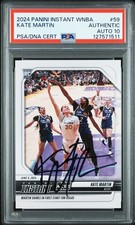 2024 Panini Instant WNBA Signed Kate Martin RC 1/1096 SP Las Vegas Aces PSA 10