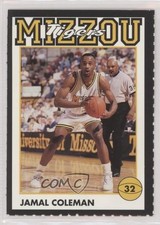 1991-92 Coca-Cola Missouri (Mizzou) Tigers Jamal Coleman 0q3