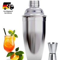 Cocktail-Shaker Set 750 Ml Edelstahl Mit Sieb Und Jigger