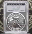2016 "W" Burnished American SILVER Eagle 30th Anniversary $1 PCGS SP70 #049