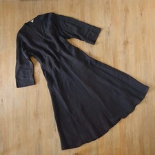 Jigsaw Silk Linen Gauze Maxi Bias Dress 16 Mocha