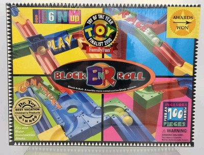 Vtg Y2K Block N Roll Marble Maze Construction Block System Set Fits W/ Duplo NEW