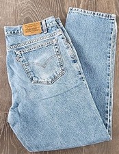 Vintage Levis 540 Jeans Adult 36x30 Blue Relaxed Fit Brown Tab Y2K Grunge Faded