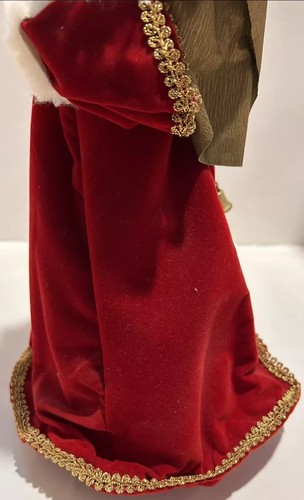 Christmas Collectible 1991 16" Santa Claus Tree Topper Figure Old St Nicholas - Picture 14 of 18