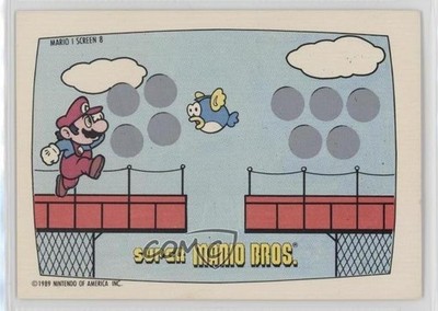 1989 Topps Nintendo Scratch-Off Game Super Mario Bros Screen 8 #8 18re