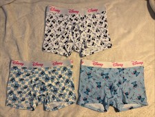 Disney Men's Stitch Mickey Cute Cartoon Pink Soft Logo Boxer Briefs - 3 Pack