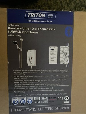 TRITON OMNICARE ULTRA + DIGI THERMOSTAT 8,7 KW bluetooth-fähig. Neu Versiegelt