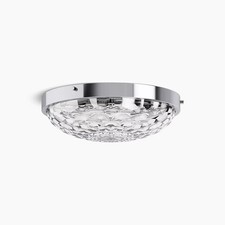 Kohler Lighting Arendela 15" flush-mount Polished Chrome K-29373-FM03B-CPL