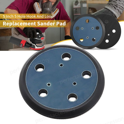 #ad For Porter Cable 13904 13909 333 334 332 5quot; 5 Hole Hook amp; Loop Orbit Sander Pad $8.99