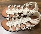 Style & Co. White Strappy Gladiator Sandals  Zip Closure Women's Size 6  — photo 2
