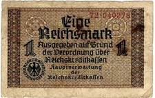 Banknote 1 Reichsmark ND (1940-1945) Reichskreditkasse ZWK-2a Ro.551a P-R136a