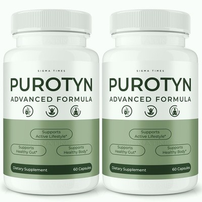 Purotyn Capsules, Advanced Supplement for Weight Loss Support & Metabolism - 2PK