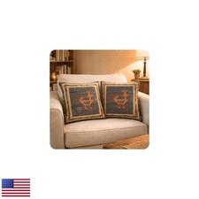 Chouhan Rugs Indian Jute Kilim Pillow Cover Set of 2 - 18x18 Inches Pattern 248