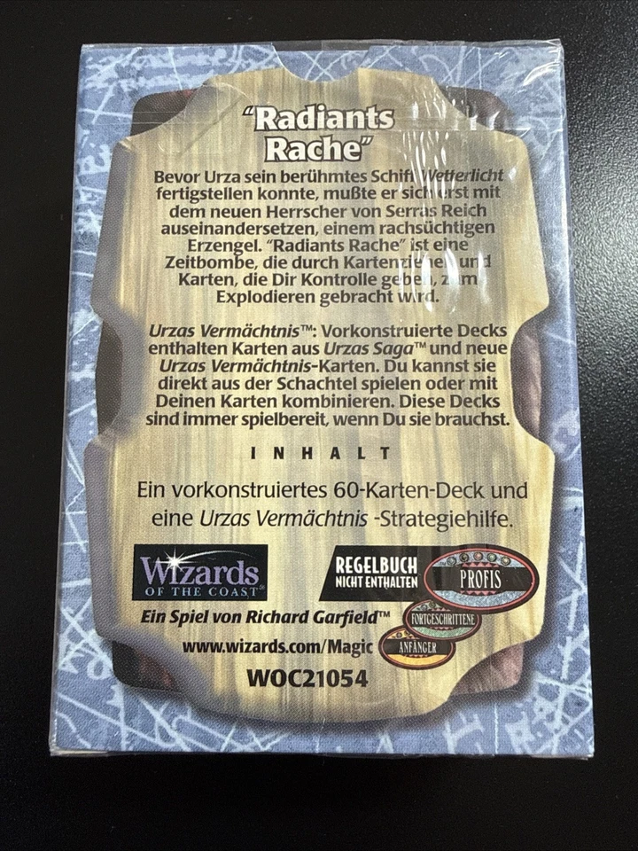 MTG Magic The Gathering OVP Themen Deck Urzas Vermächtnis Radiants Rache Sealed - Bild 4 von 4
