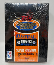 1992-93 Topps Stadium Club Basketball Series 2 BBCE Sealed Hobby Box FASC