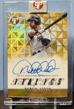 2025 Topps Pristine DEREK JETER Italics On Card Autograph Gold/50 Yankees 