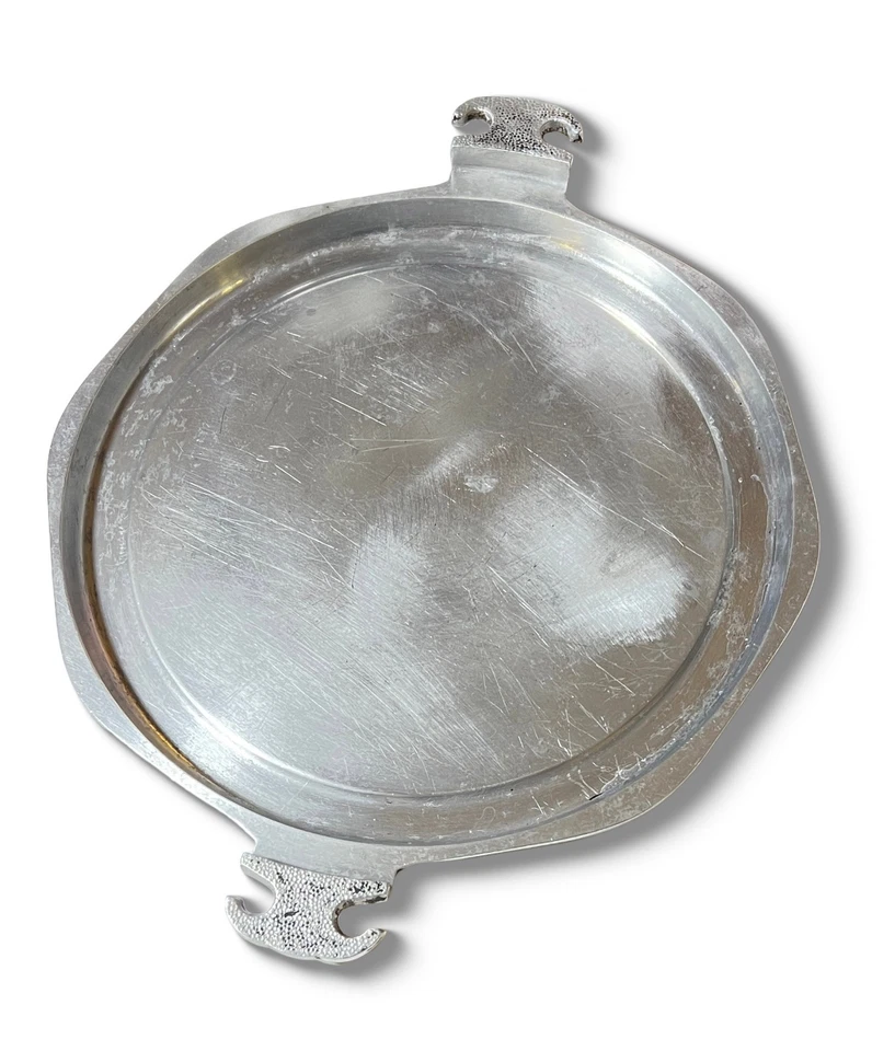 "Bandeja para servir octágona de aluminio de 13"" Guardian Service de 1940 y placa de plancha" Foto 2 de 4