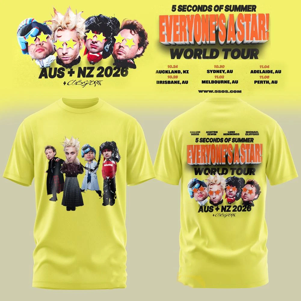 5 Seconds of Summer Everyone's A Star! World Tour 2026 Men