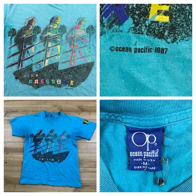 #ad #ad VTG 80s OP Ocean Pacific Power Pressure Surf T Shirt Tee Made USA M 1987 36x28 $44.95