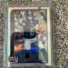 2025 Topps Chrome Jaxson Dart Rookie Refractor #306 New York  NFL FREE SHIPPING