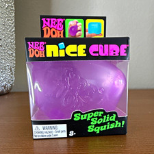 Schylling NeeDoh Nice Cube Squish Squeeze Ball Stress Toy Purple