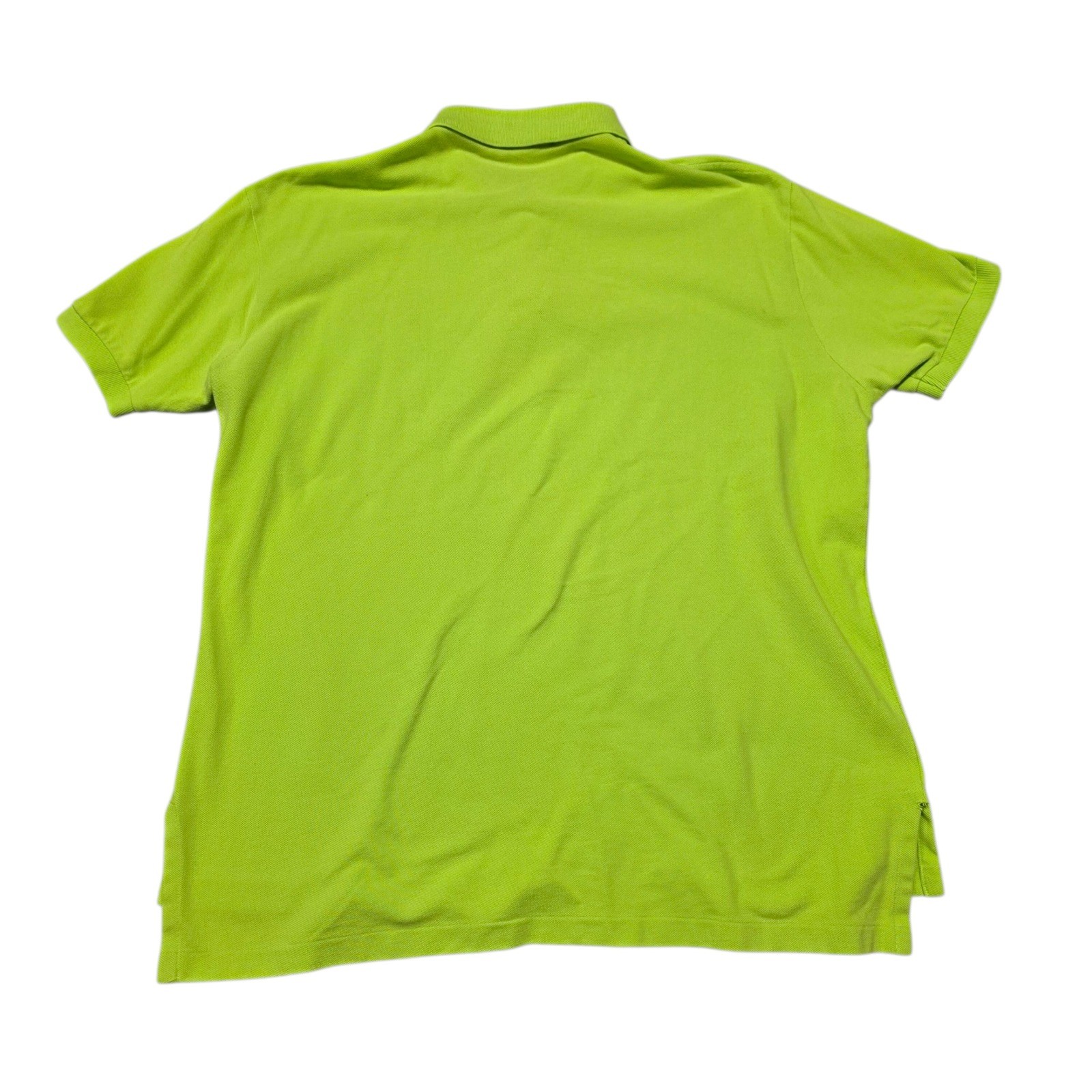 Polo Ralph Lauren Mens L Lime Green Polo Shirt Short Sleeve Casual READ thumbnail 7