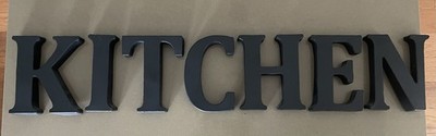 Kitchen Sign- Metal Letters To Hang- Spells KITCHEN
