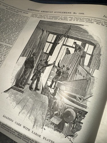 Scientific American Supplement 1899 “ Saint Gobain Plate Glass Factory “ - Picture 10 of 19