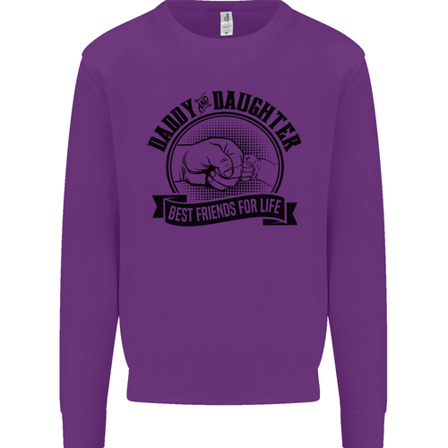 Daddy & Daughter Best Friends Fathers Day Kids Sweatshirt Jumper - Picture 84 of 87