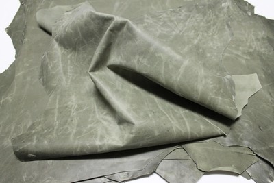 Italian strong goatskin leather skins skin PATENT BLACK REPTILE EMBOSSED 5sqf