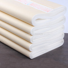 100pcs Xuan Paper Chinese Semi-Raw Rice Paper Painting Calligraphy Paper Craft