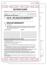 2-Part Adhesive Tape Car Dealership Buyers Gu...