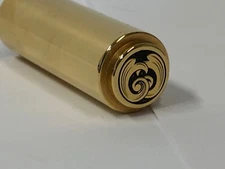 1911 End Cap Gov  Deep laser engraved Stainless 24k gold plated Scroll patter