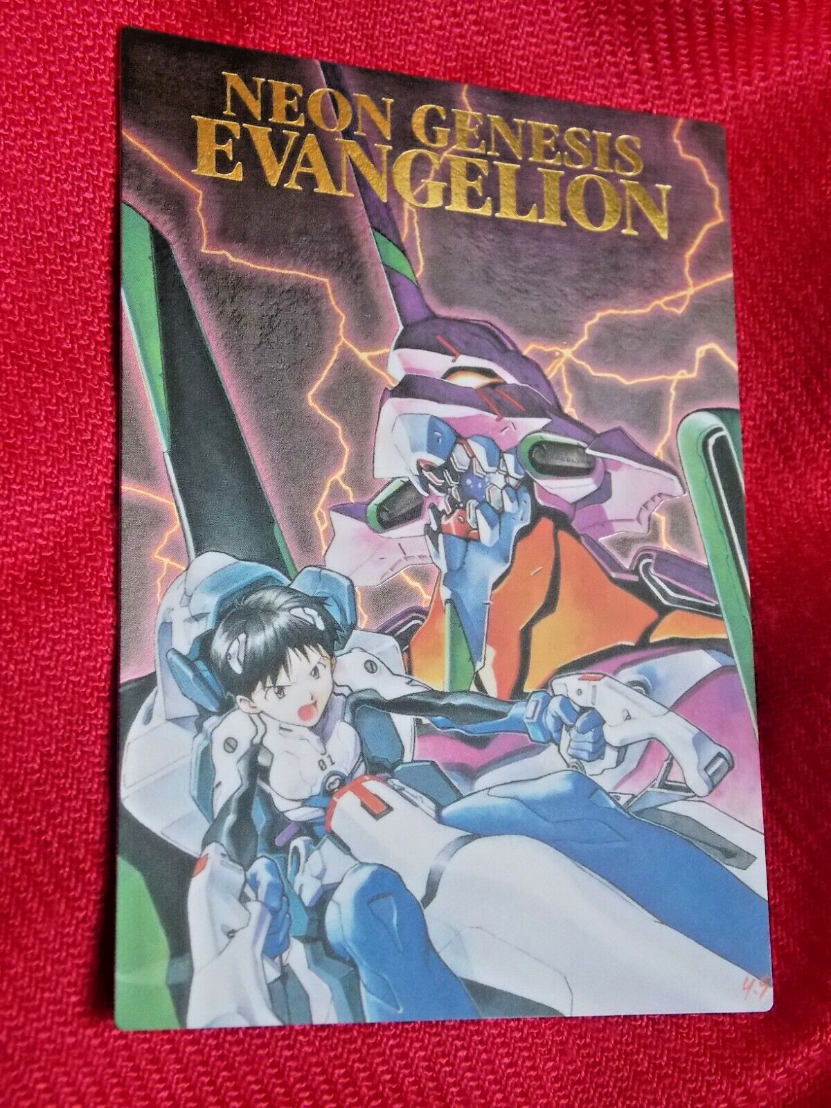 TARJETA COLECCIONABLE ESPECIAL BANDAI EVANGELION SHINJI IKARI 1998 VINTAGE SP1 ANIME UK