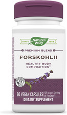 Nature's Way Forskohlii Standardized to Forskolin, 60 Vegan Capsules