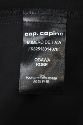 COP COPINE Ogawa Dress Women's (EU) 42 3/4 Sleeve Striped Crew Neck Mini - Picture 7 of 7