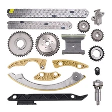 Engine Timing Chain Kit w/Chain Guide Tensioner Sprocket - Compatible with 2....