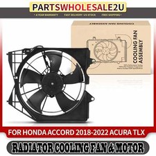 Left Engine Radiator Cooling Fan Assembly for Honda Accord 18-22 Acura TLX 21-22