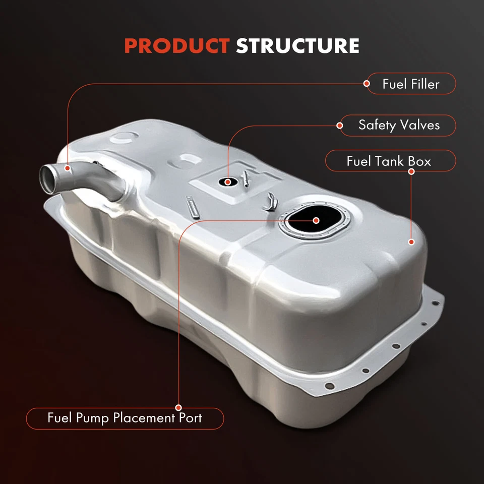 Tanque de combustible de 16 galones con junta tórica para Mazda B2000 86-87 B2200 87-92 cabina estándar Foto 3 de 4