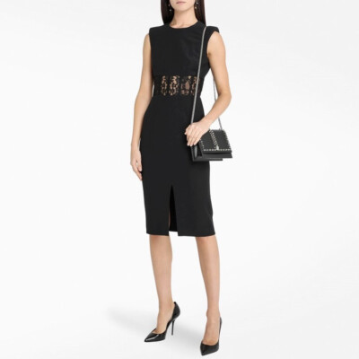 chinese dress ladies Alexander MxQueen Alexander McQueen Lace Dress One Piece Black eitm009 –  NUIR VINTAGE main image 0