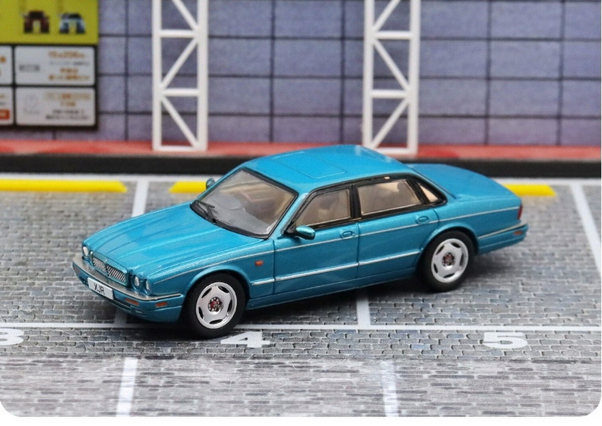 GCD 1/64 Scale Jaguar XJ X300 Blue Diecast Car Model Toy Gift NIB