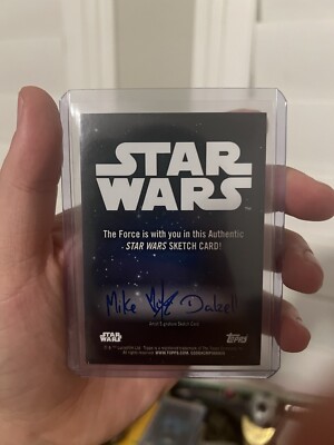 2024 Topps Chrome Star Wars Galaxy Sketch Card 1/1 By Mike 2024 Topps Chrome Star Wars Galaxy Sketch Card 1/1 By Mike