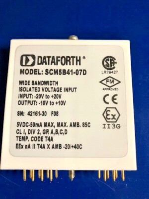 DATAFORTH SCM5B41-07D Analog Voltage Input Module, Wide Bandwidth