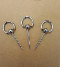3 piercing cerchio con punta acciaio 316 L 