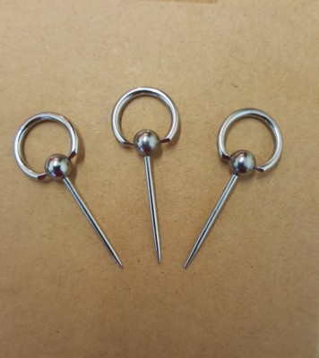Lot De 3 Piercings Cercles (hoops) En Acier 316L - Diamètre 12mm, Calibre 12g (2mm)