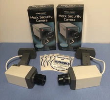 Fake Video Cameras For Home Security Surveillance+4 Brinks Window Sticker Decals