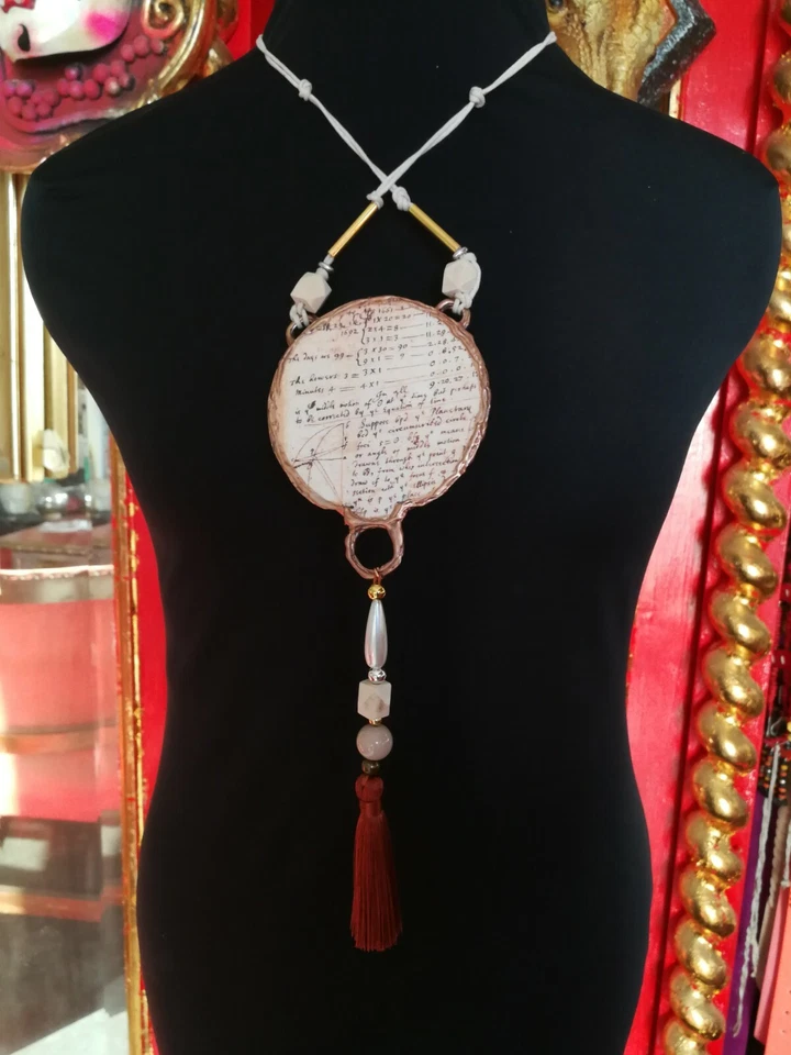 Einstein Mathematics Necklace Protective Talisman Pendant Magic Amulet Energy mc - Image 2 of 4