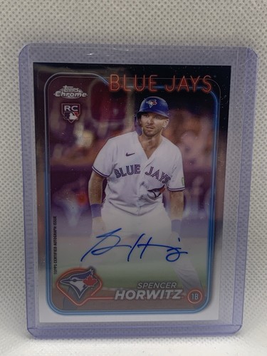 2024 Topps Chrome - Rookie Autographs #RA-SH Spencer Horwitz (AU, RC)